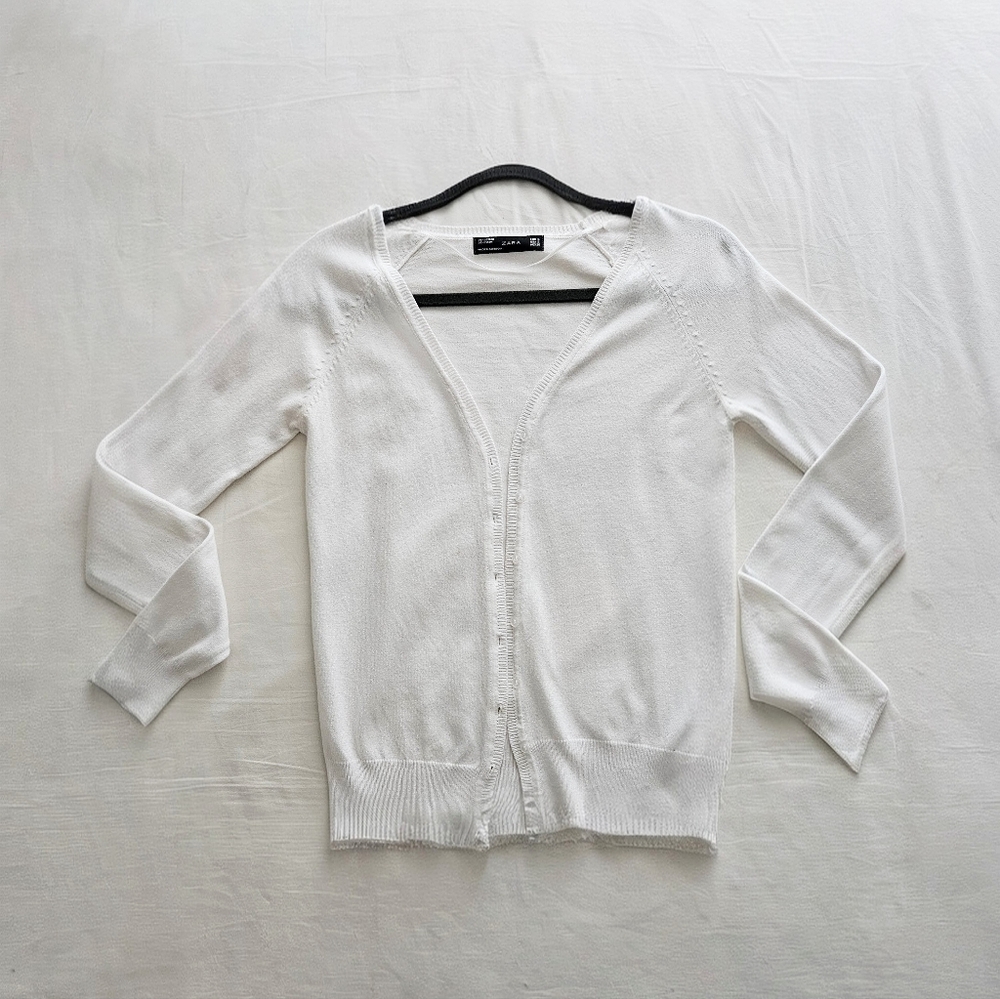 Zara Cream Women's Cardigan
